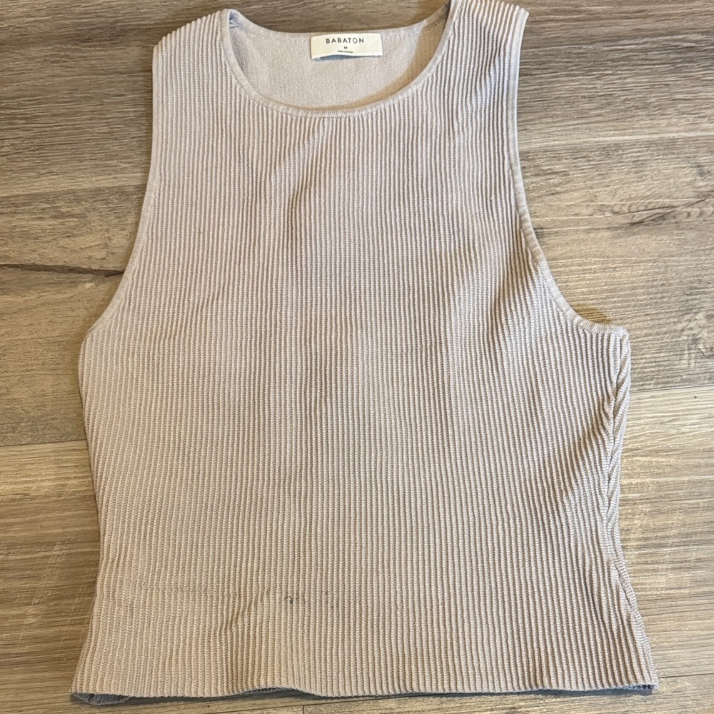 Babaton Ribbed Tank Top - Grey/Lilac